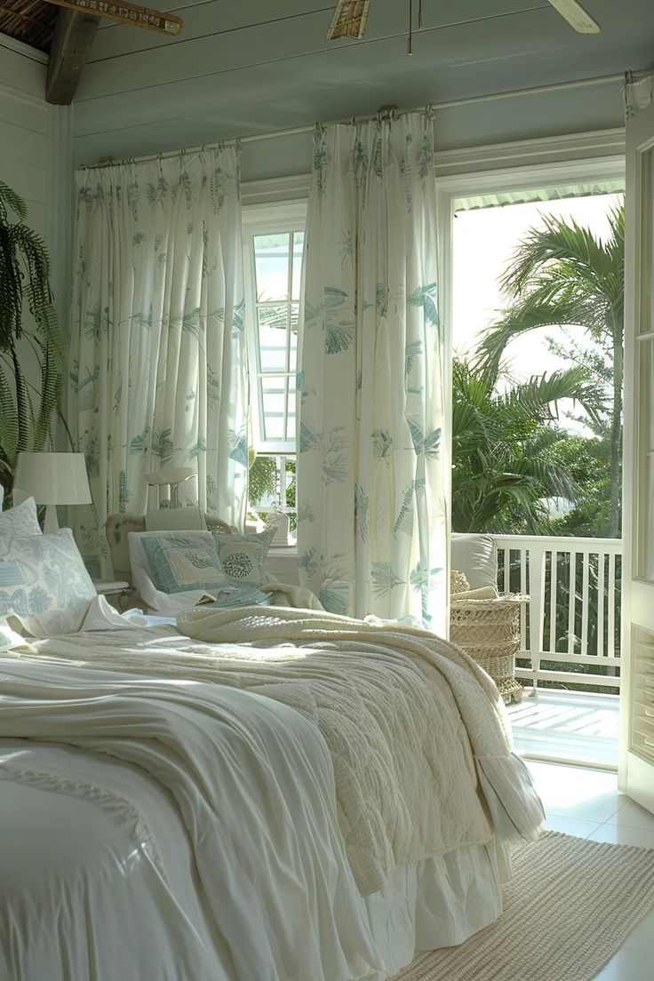 light-and-airy-curtains-modern-coastal-bedroom-decor-ideas