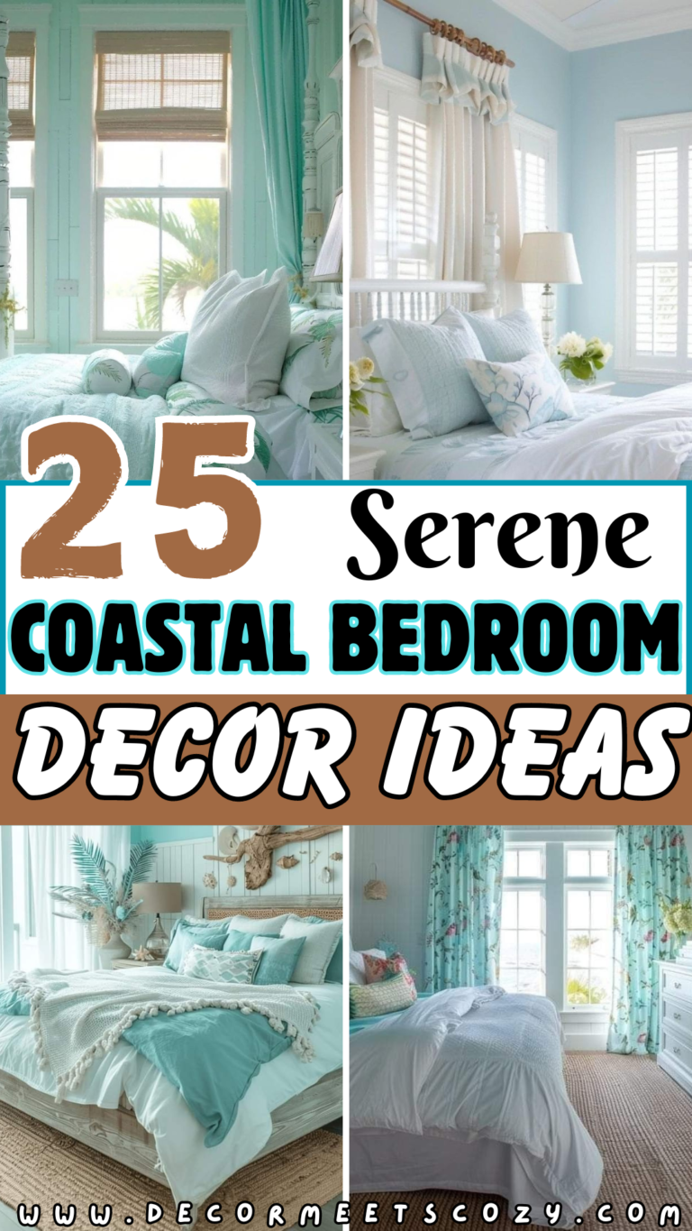 25 SERENE MODERN COASTAL BEDROOM IDEAS - decor meets cozy