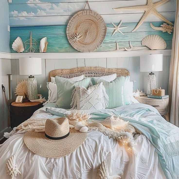 personal-beach-finds-modern-coastal-bedroom-decor-ideas