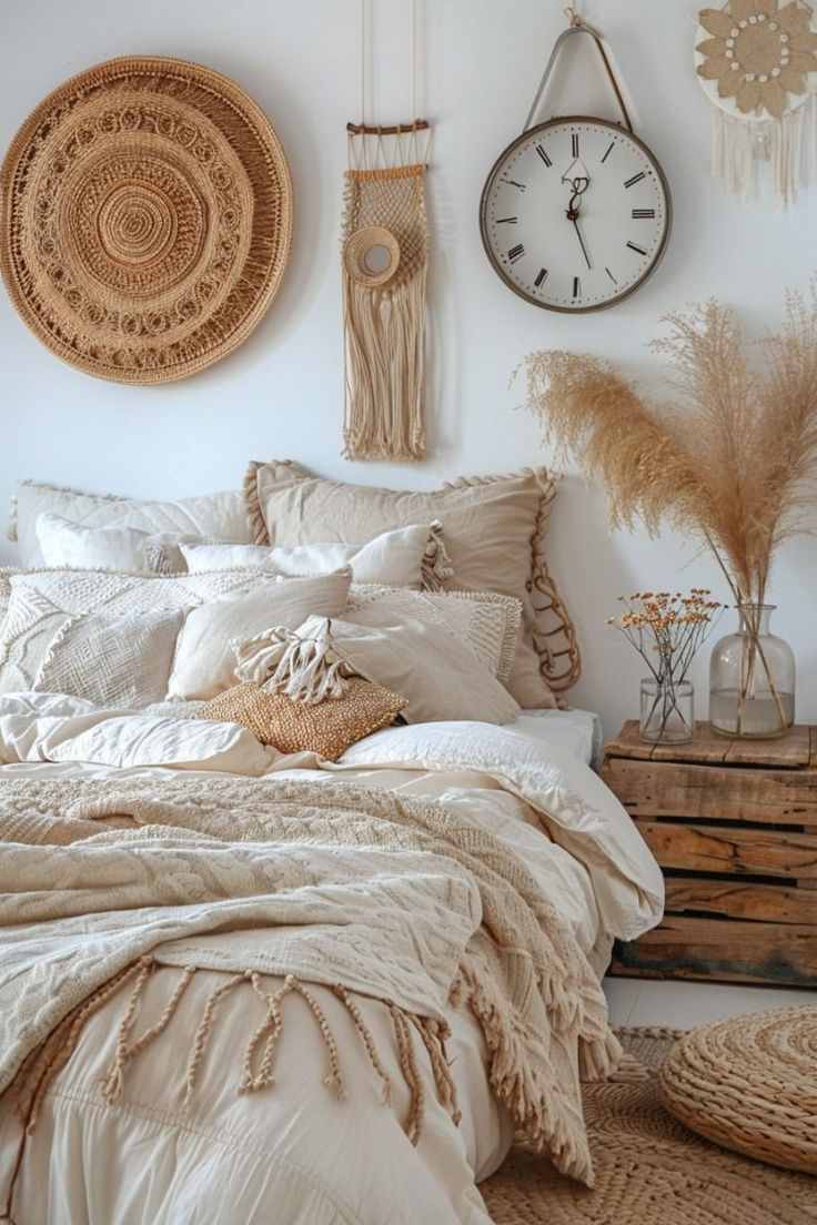 driftwood-accents-boho-coastal-bedroom-ideas