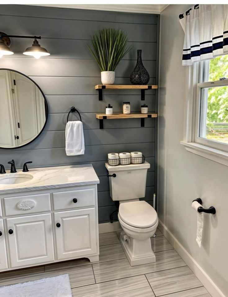 neutral-color-palette-farmhouse-bathroom-decor-ideas