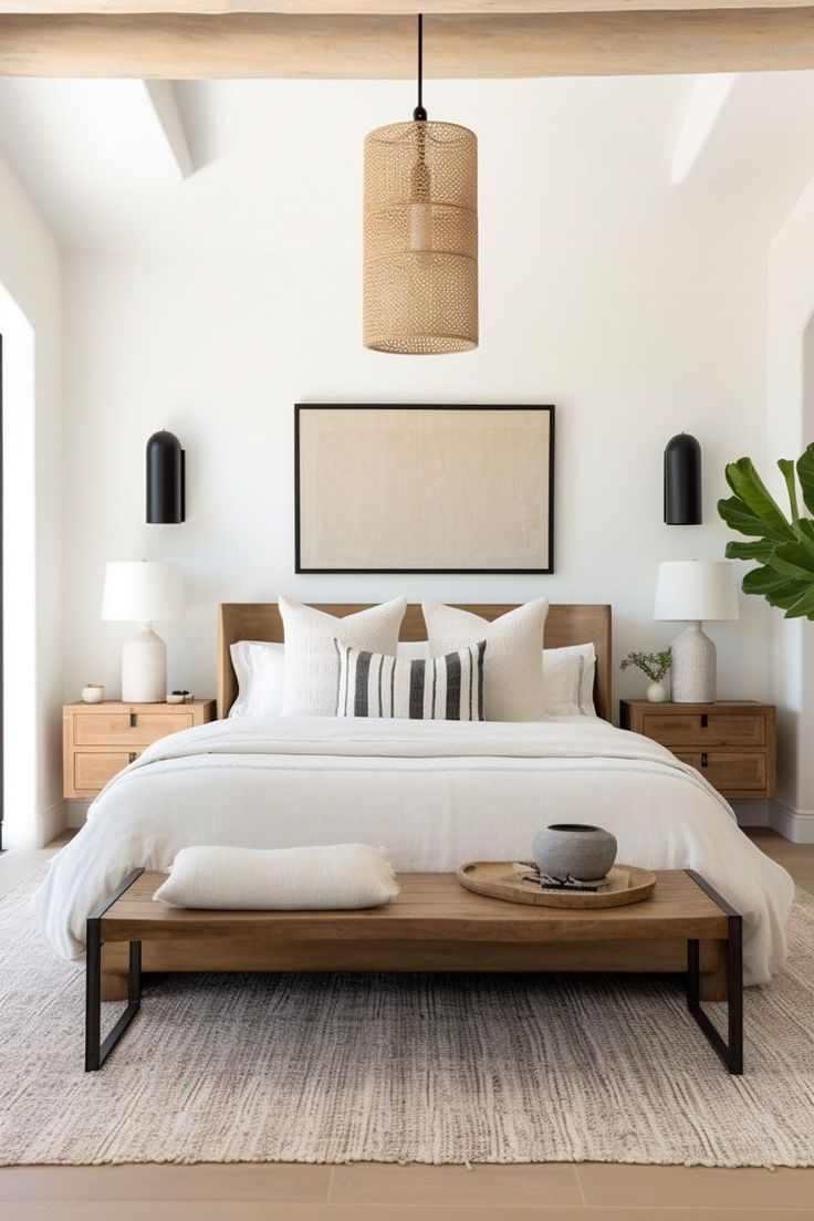 neutral-color-palette-minimalist-bohemian-bedroom-ideas