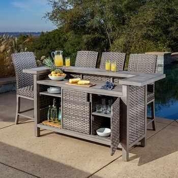 bar-cart-and-stools