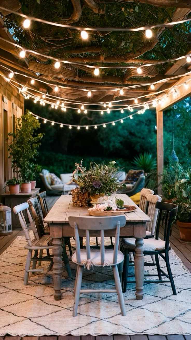 string-lights-rustic-outdoor-dining-ideas