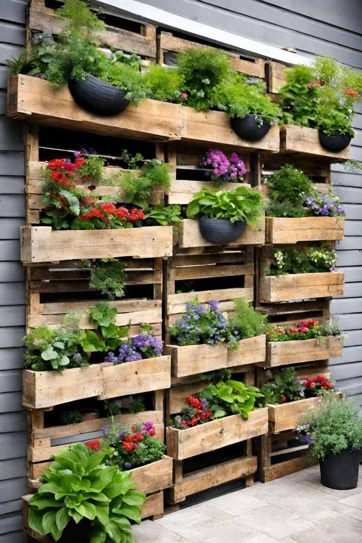 vertical-gardens-front-yard-landscaping-ideas