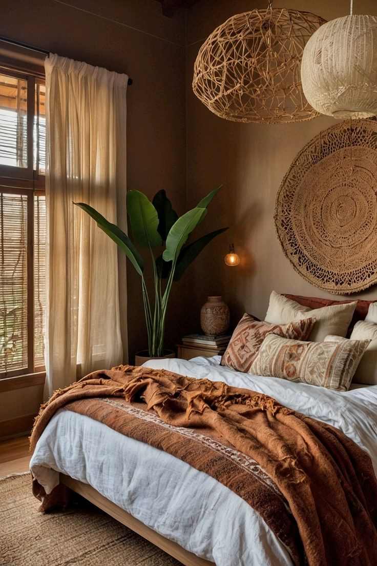 woven-wall-art-boho-coastal-bedroom-ideas