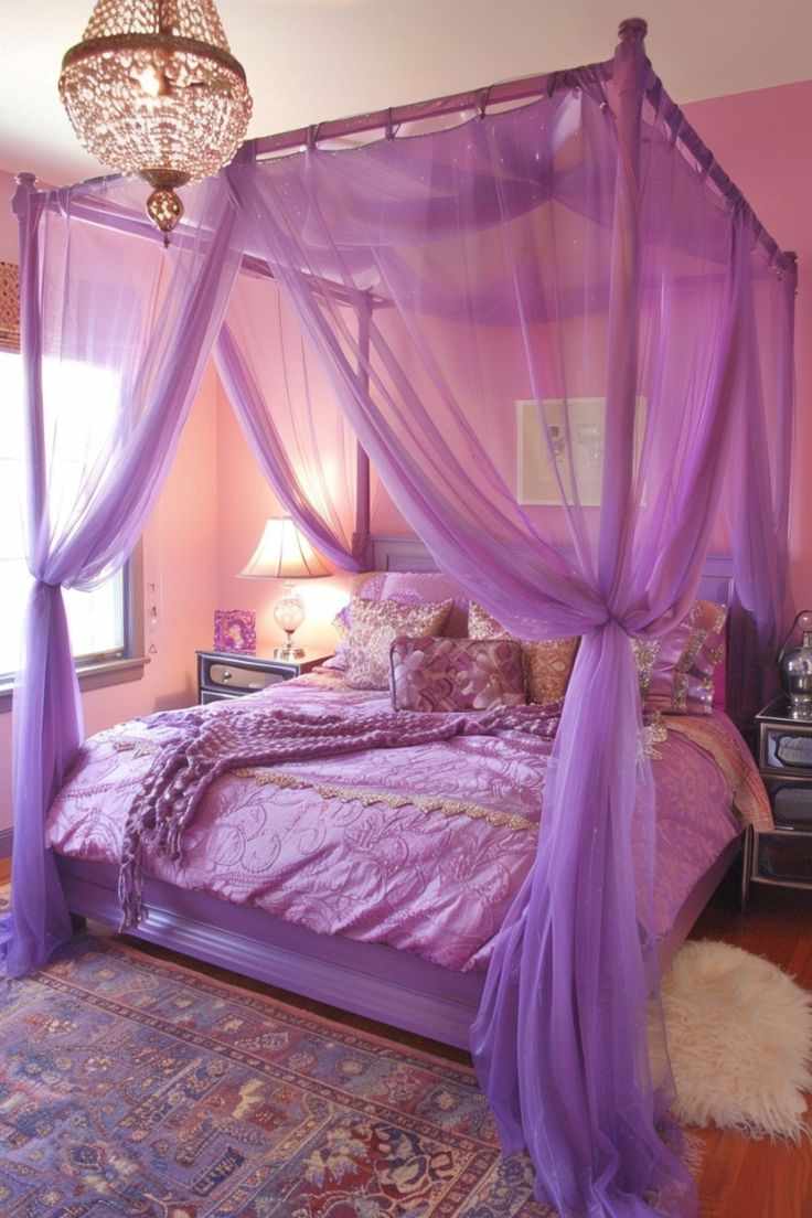 purple-canopy-bed