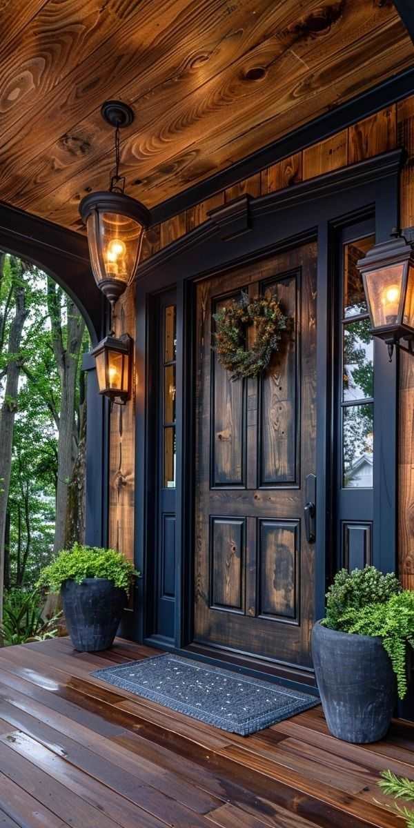 decorative-lantern-in-living-room-front-door-decor-ideas