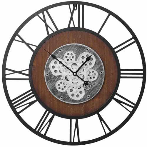 industrial-gear-clock-modern-living-room-wall-clock-ideas