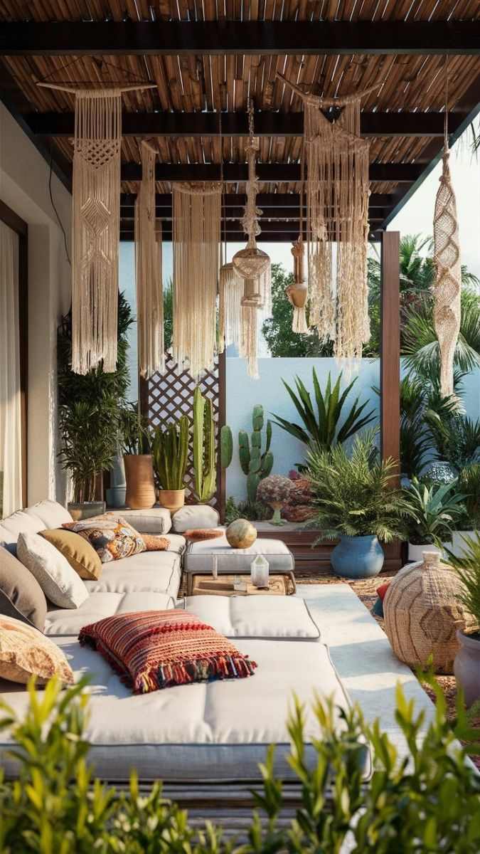 macrame-hanging-boho-patio-decor-ideas