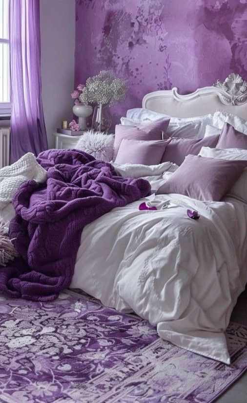 purple-throw-blankets