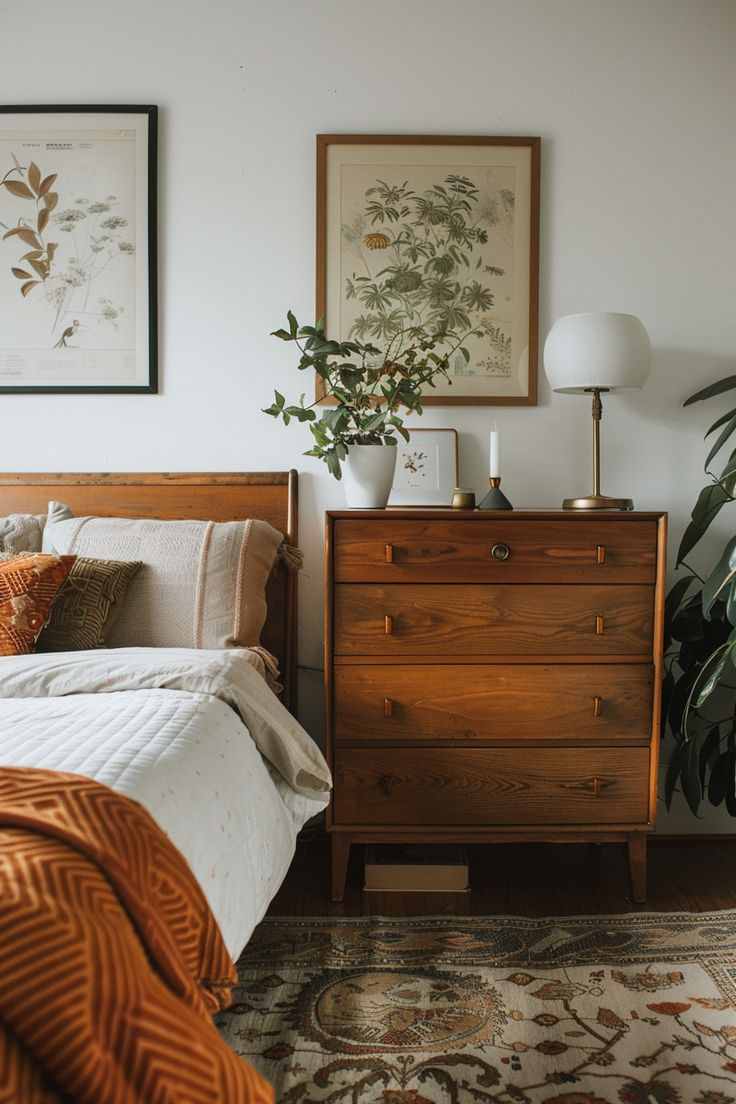 wood-elements-small-coastal-bedroom-ideas