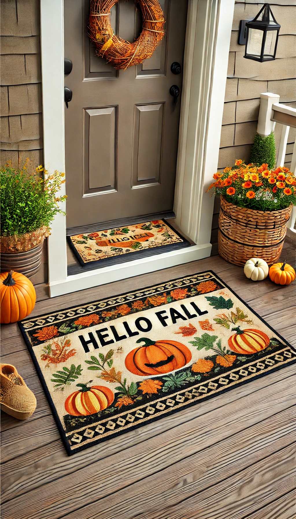 Autumn-Themed-Doormat-on-fall-front-porch