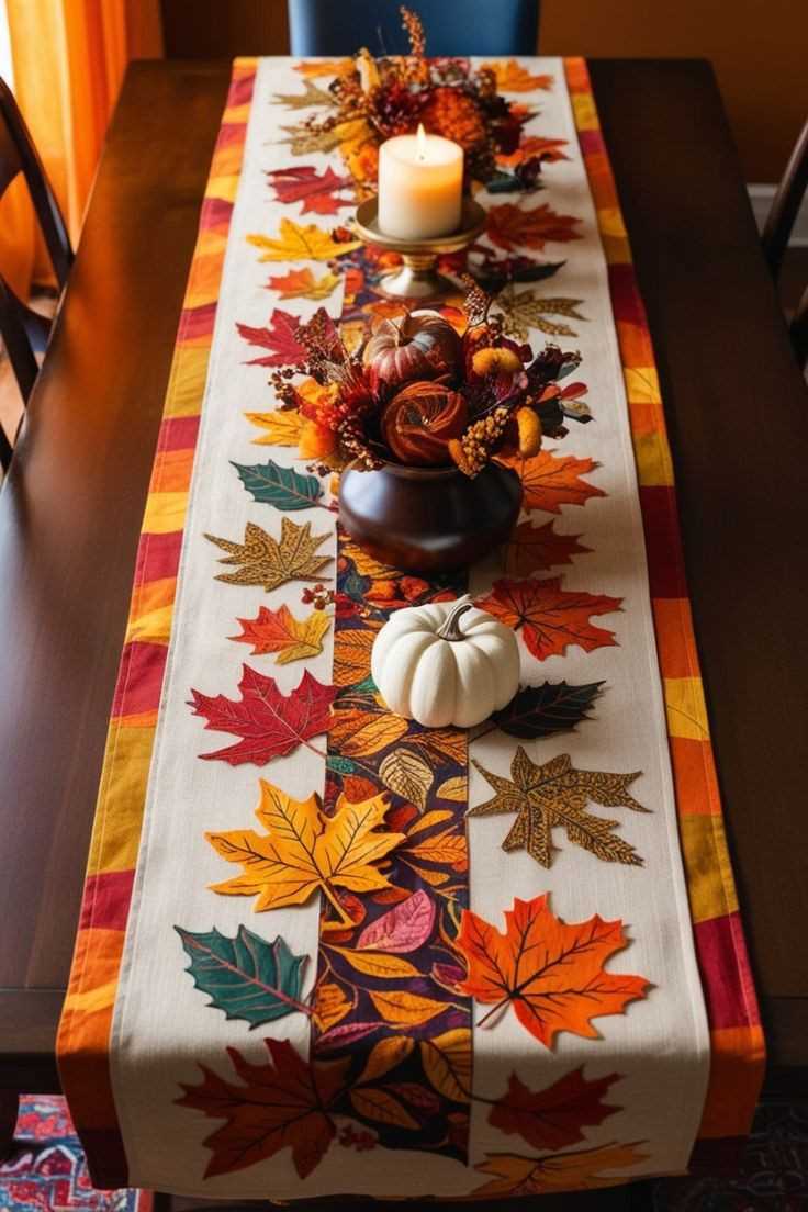 Burlap-Table-Runner-as-a-fall-decor-idea-for-home 