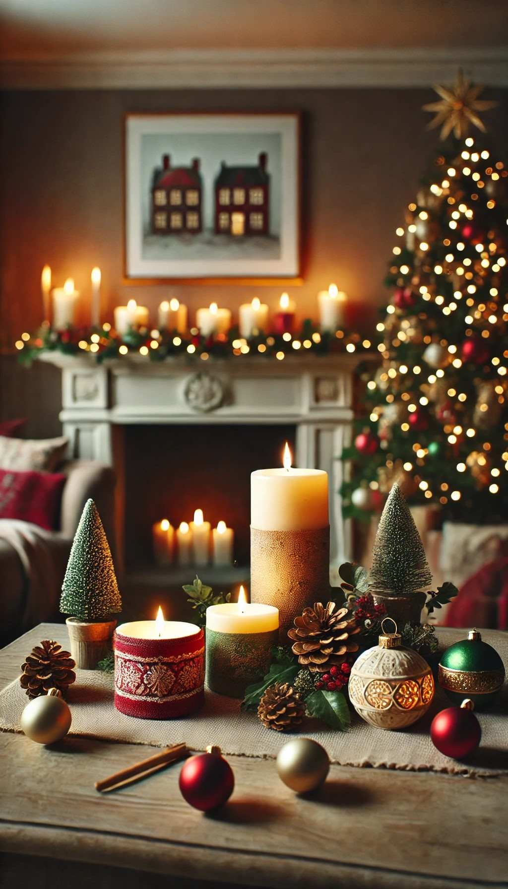 candles-in-christmas-decor-ideas-for-living-room