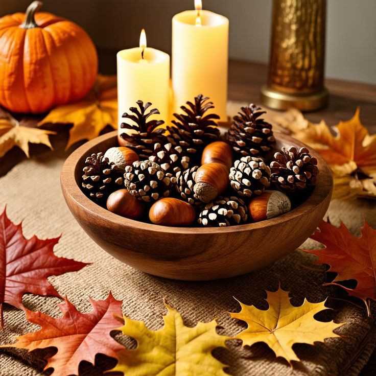 Decorative-Pine Cones-as-a-fall-decor-idea-for-home 