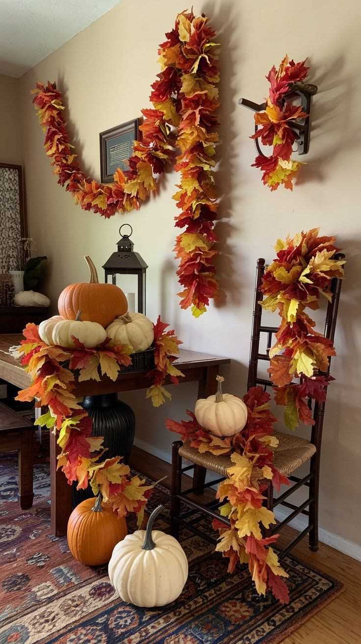 Leaf-Garland-as-a-fall-decor-idea-for-home 