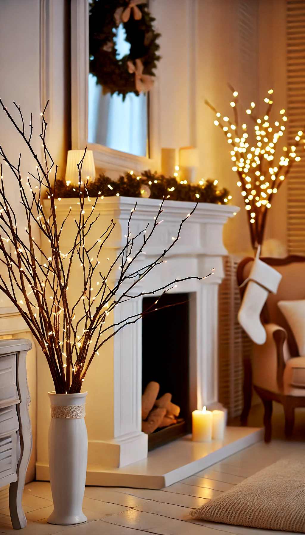 Lighted-Branches-in-christmas-decor