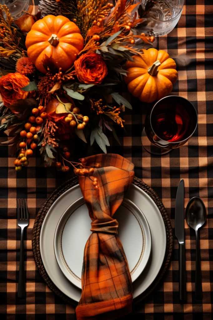 Plaid-Tablecloths-and-Runners-as-a-cozy-autumn-decoration-ideas-for-that-aesthetic-finish 