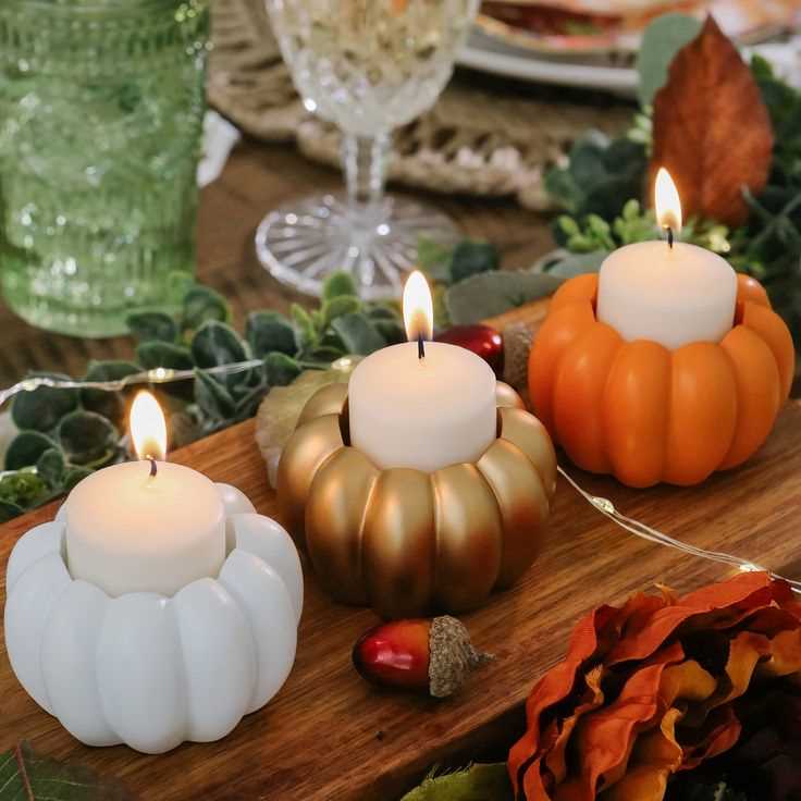 Pumpkin Candle Holders 