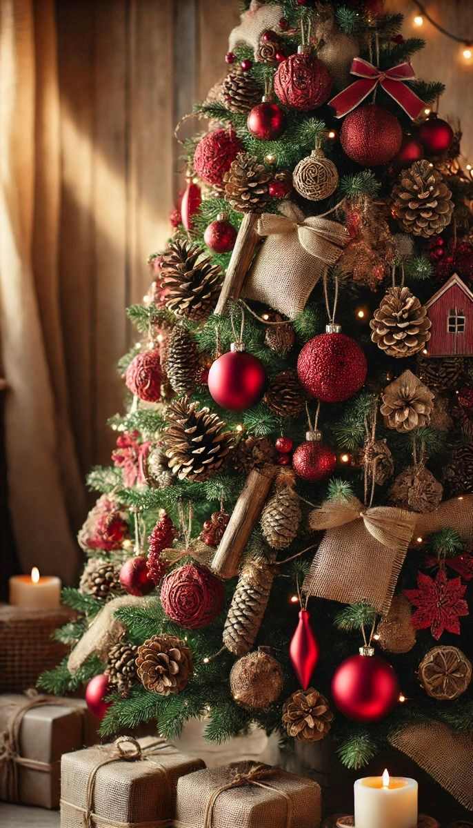 natural-burlap-ribbon-natural-christmas-decor-ideas