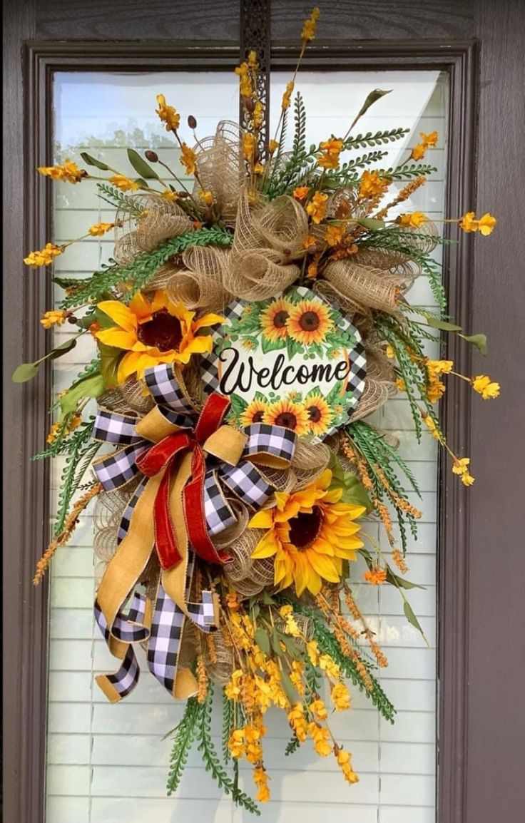 burlap-door-bows-autumn-home-exterior-ideas