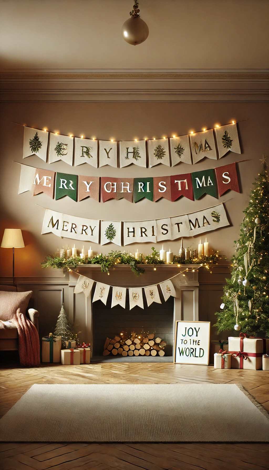 christmas-banners-over-mantle-for-christmas-decor-ideas-for-living-room