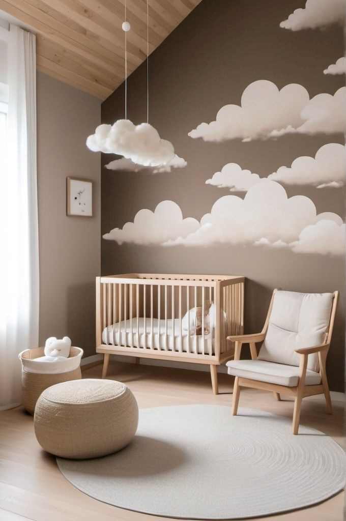 cloud-motif-wall-paper