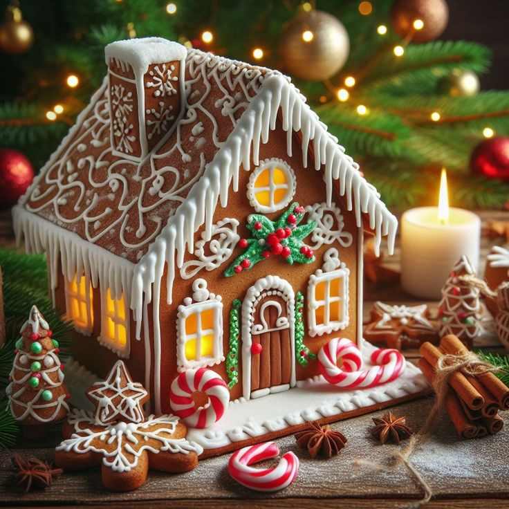 homemade-gingerbread-houses-cottage-christmas-decor-ideas