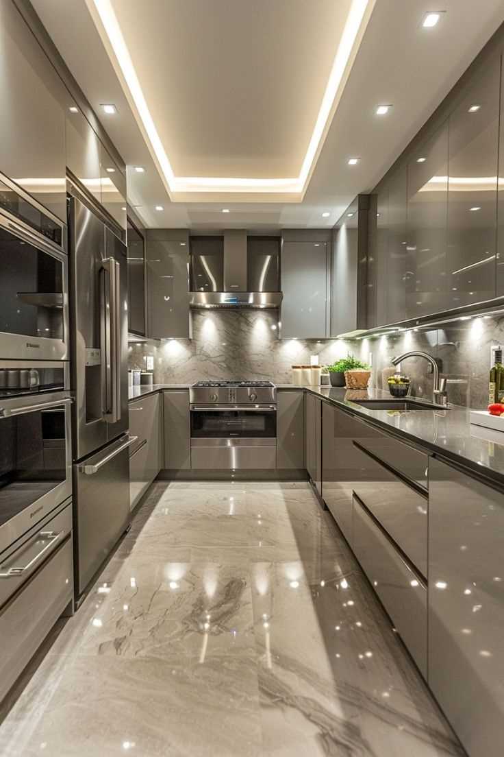 high-gloss-finish-small-modern-kitchen-design