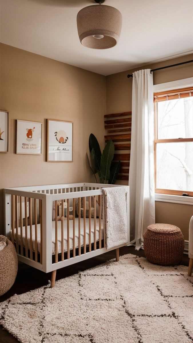 muted-earth-tones-gender-neutral-nursery-room-design