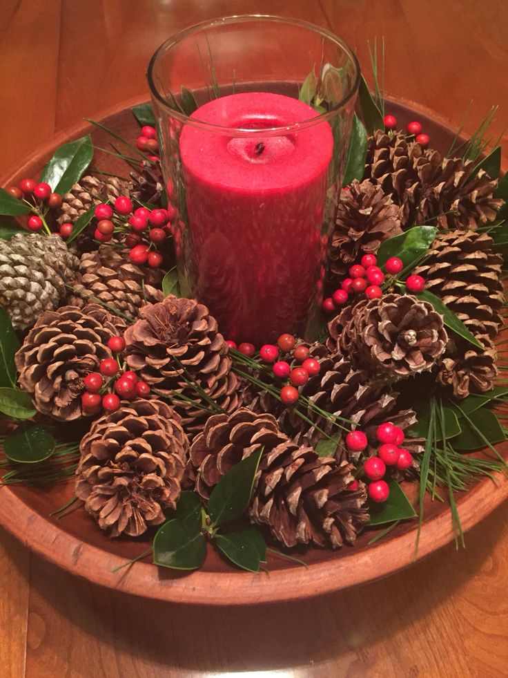 snowy-pinecone-centre-piece-Christmas-aesthetic-decor