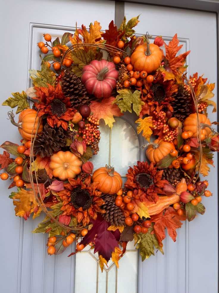 autumn-leaf-and-pinecone-wreath-fall-floral-arrangement