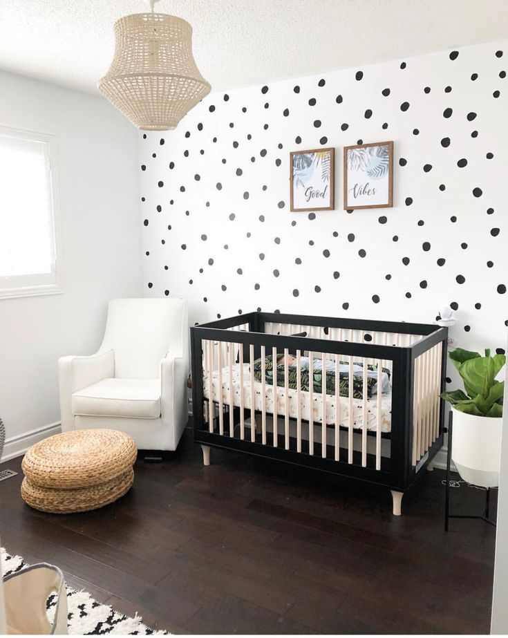 muted-polka-dots-gender-neutral-nursery-room-design