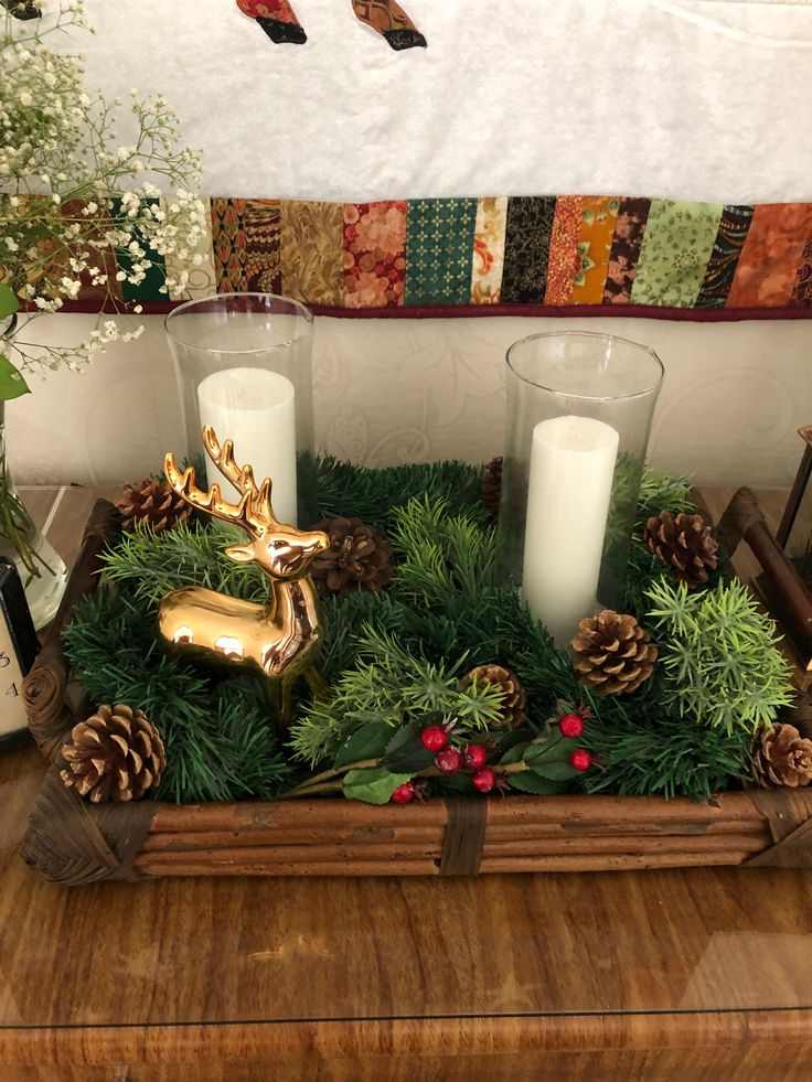 rustic-wooden-tray-centerpiece