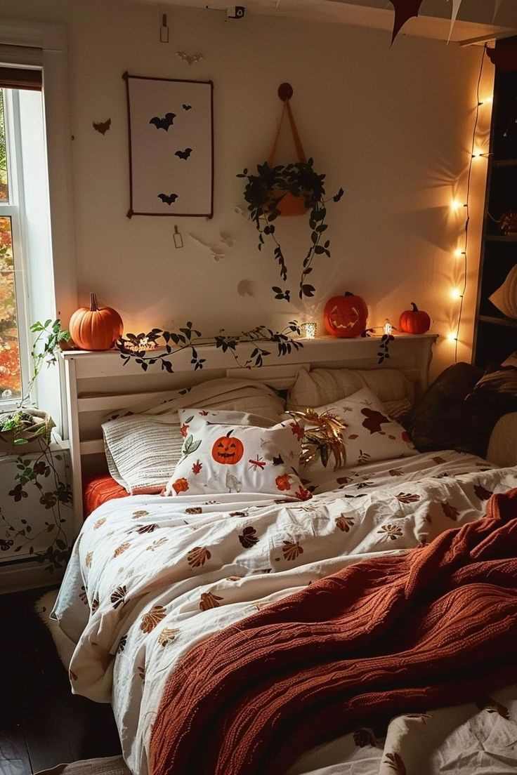 twinkle-lights-fall-room-decor-ideas