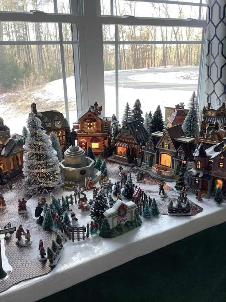 vintage-christmas-village