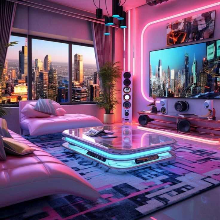 cyber-punk-loft-room