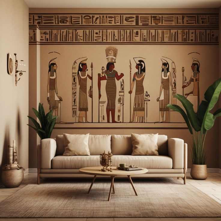 egyptian-themed-wall-mural