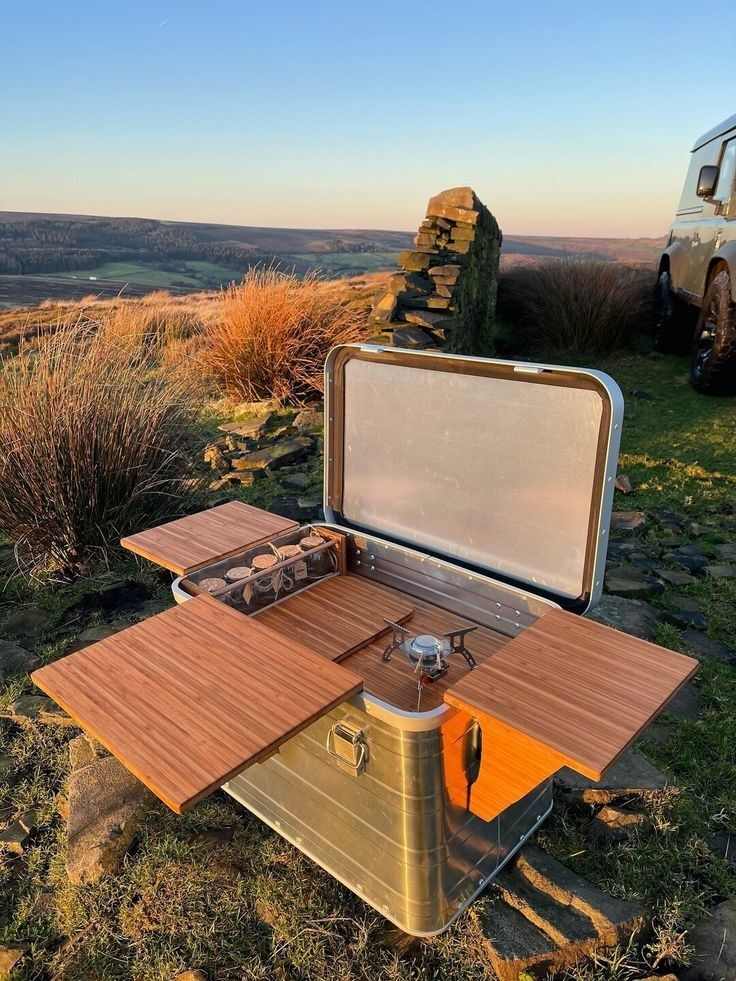 folding-table-camping-organization-ideas