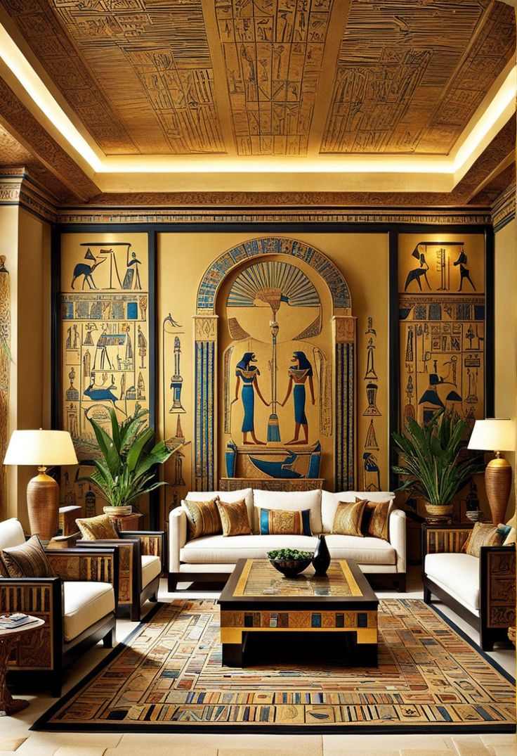 gold-accents-egyptian-living-room-decor-ideas