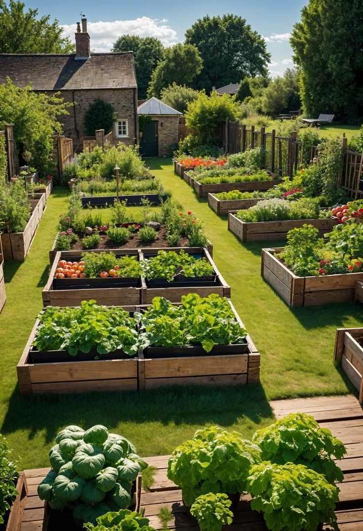 raised-garden-beds-backyard-renovation-ideas