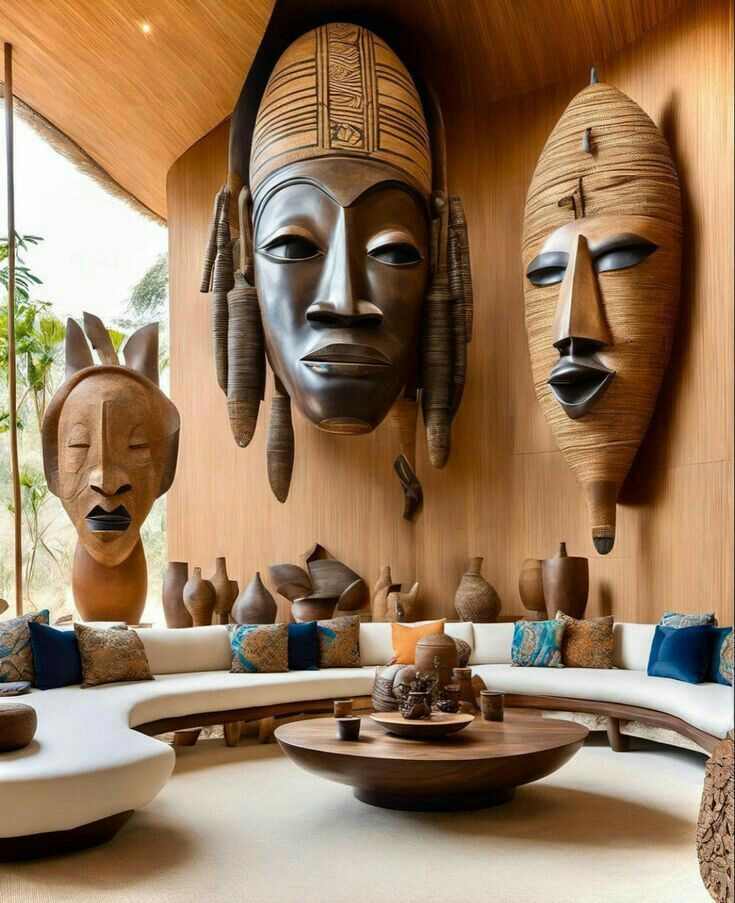 hand-carved-wooden-furniture-afrocentric-decor-ideas