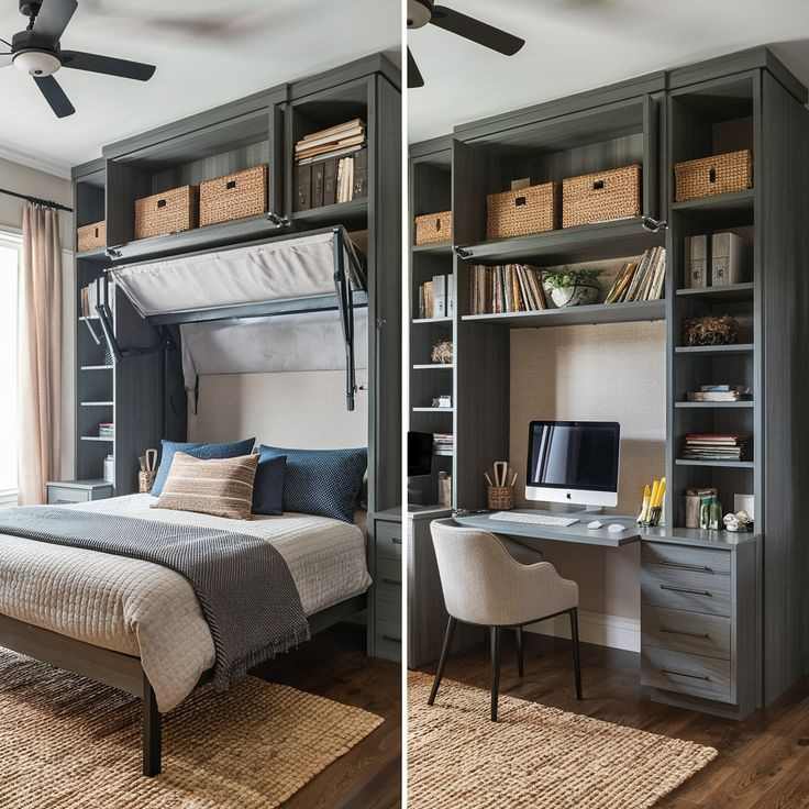 murphy-bed-small-backyard-guesthouse-decor-ideas