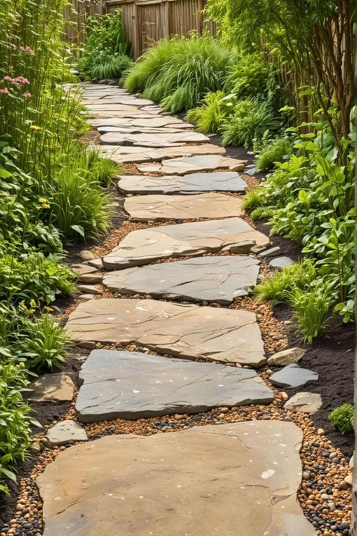 diy-stone-path-backyard-renovation-ideas