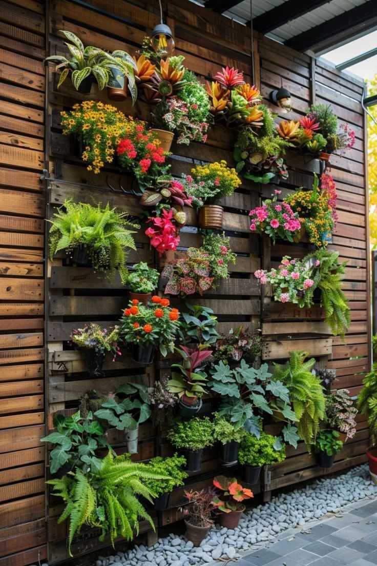 vertical-garden-backyard-renovation-ideas