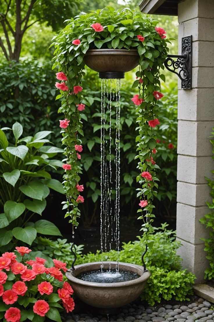 water-feature-with-recycled-materials