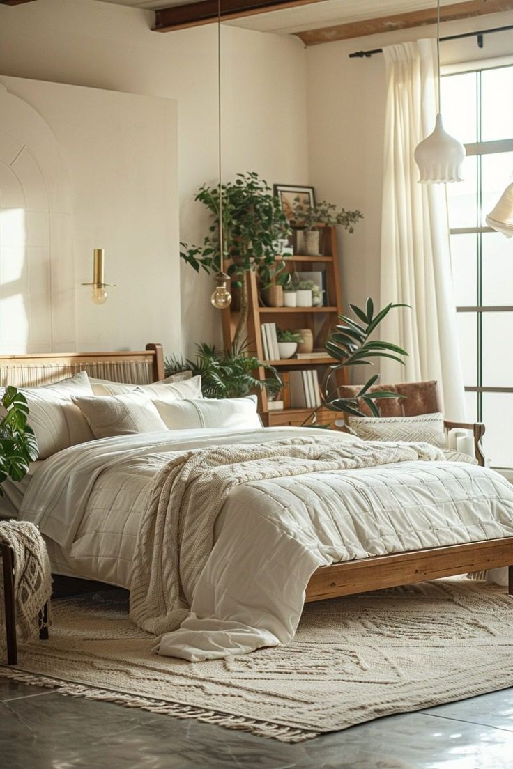 wool-rugs-earthy-bedroom-decor-ideas