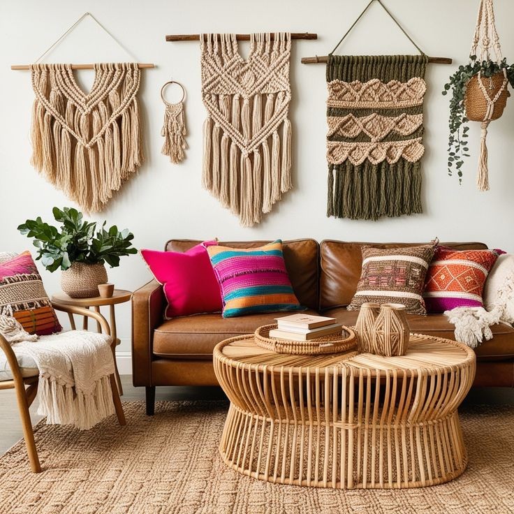 macrame-accents-boho-chic-living-room-ideas