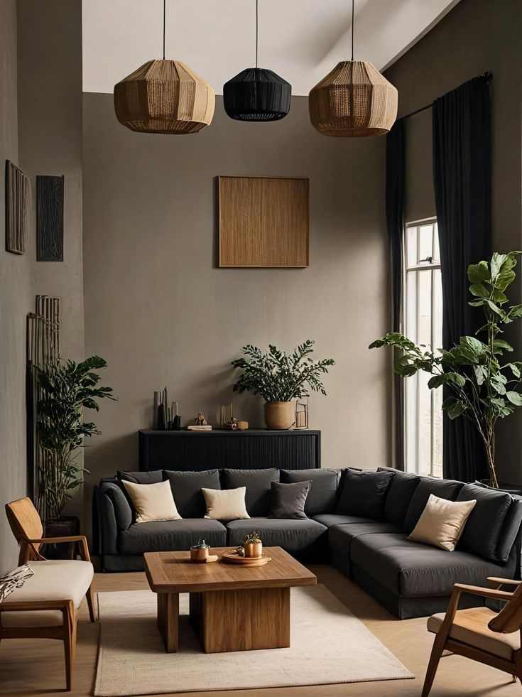 darkwood-accents-dark-living-room-ideas